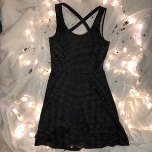 Black & white, polkadot dress